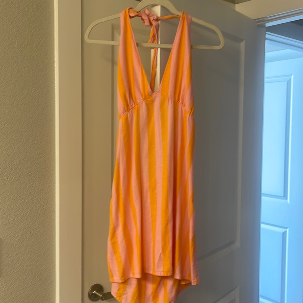BP Halter Striped Dress